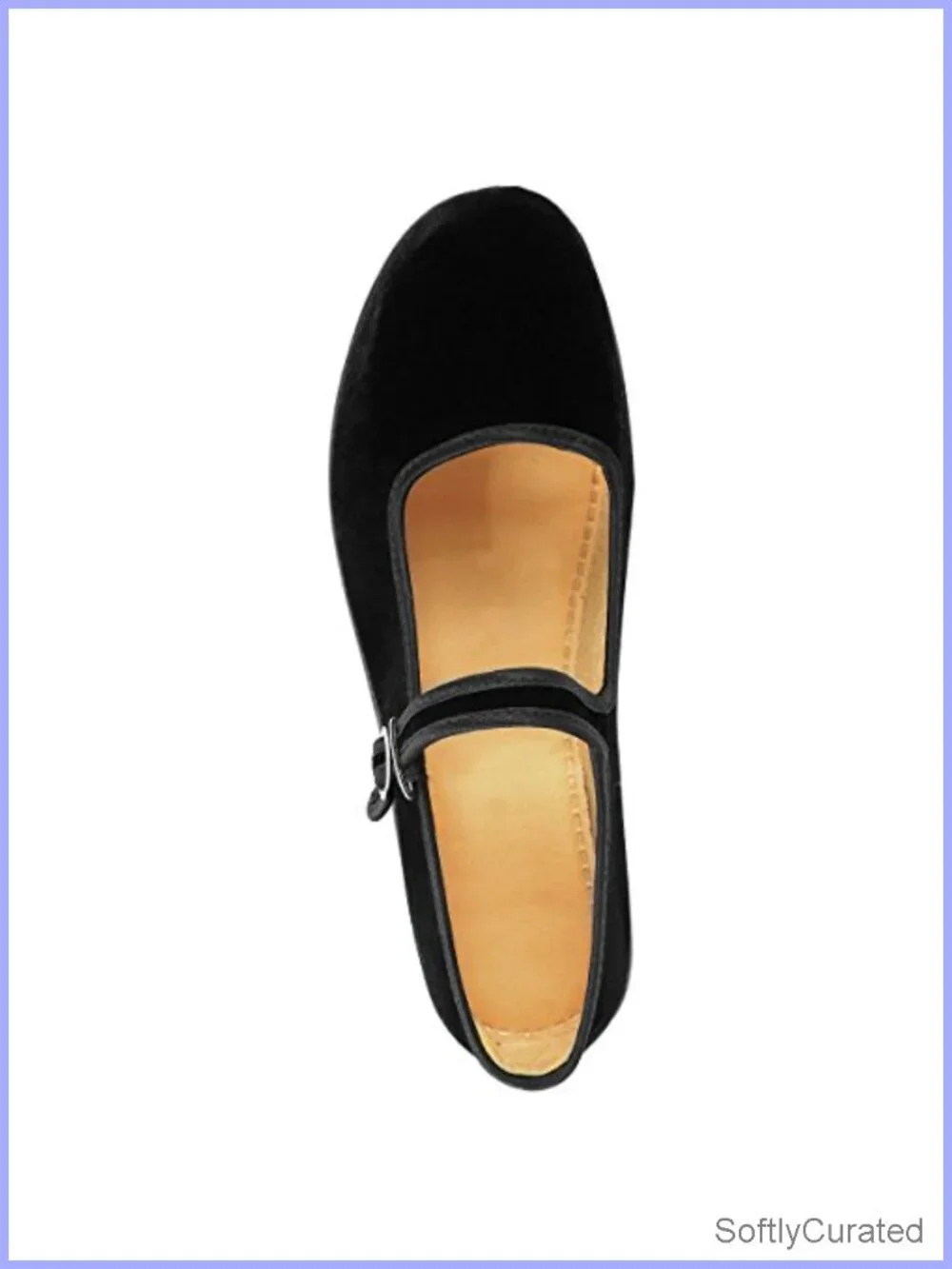 Velvet Mary Jane Flats Cotton Sole Dance Yoga Shoes